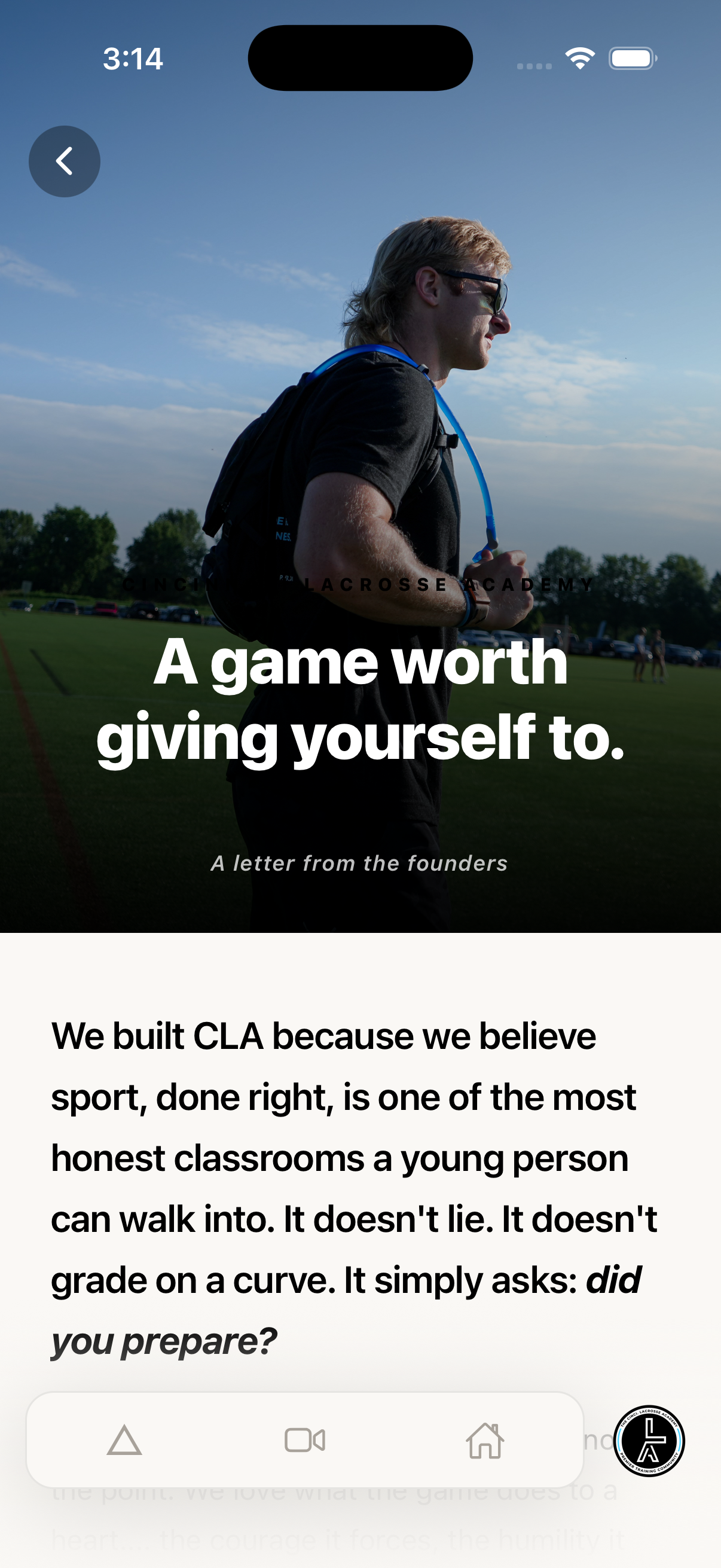 About — A game worth giving yourself to.