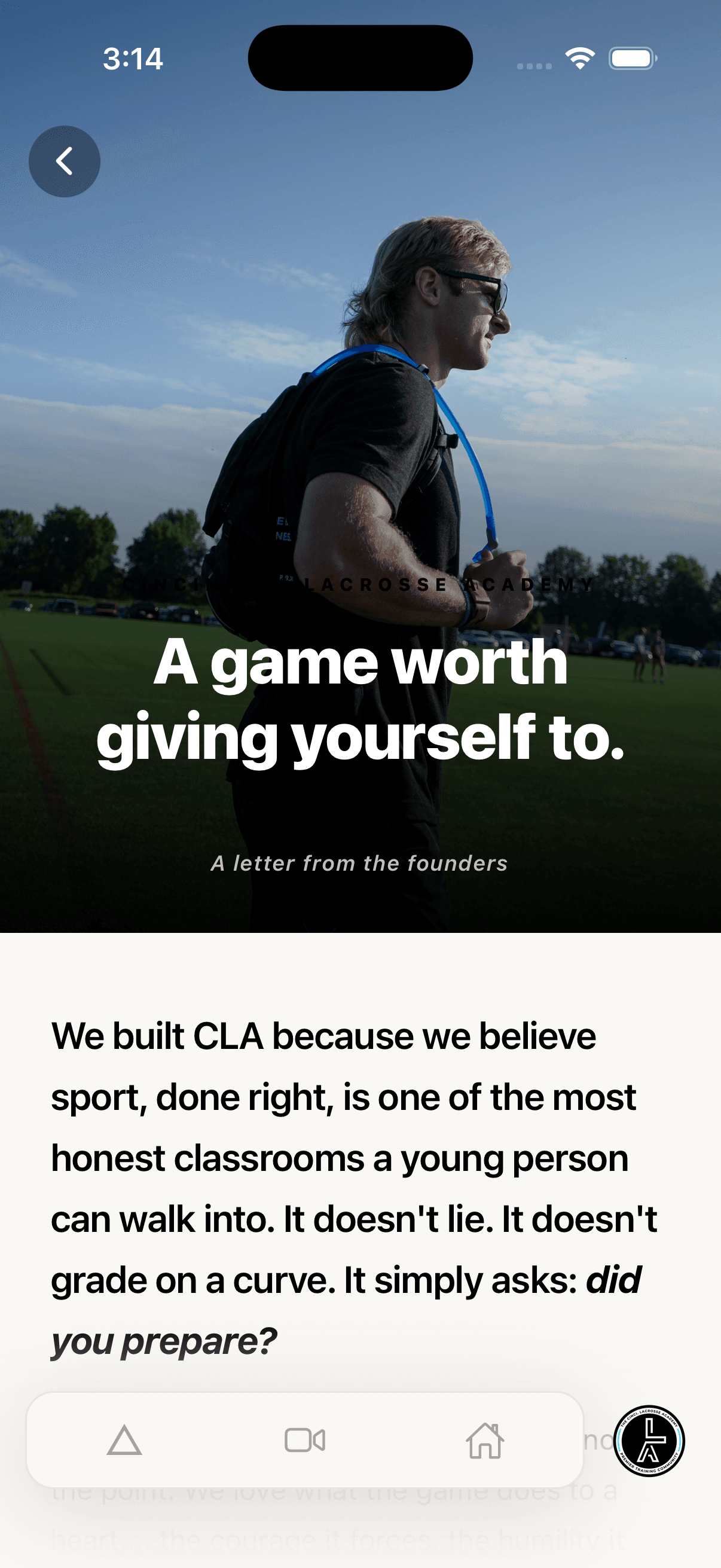 About — A game worth giving yourself to.