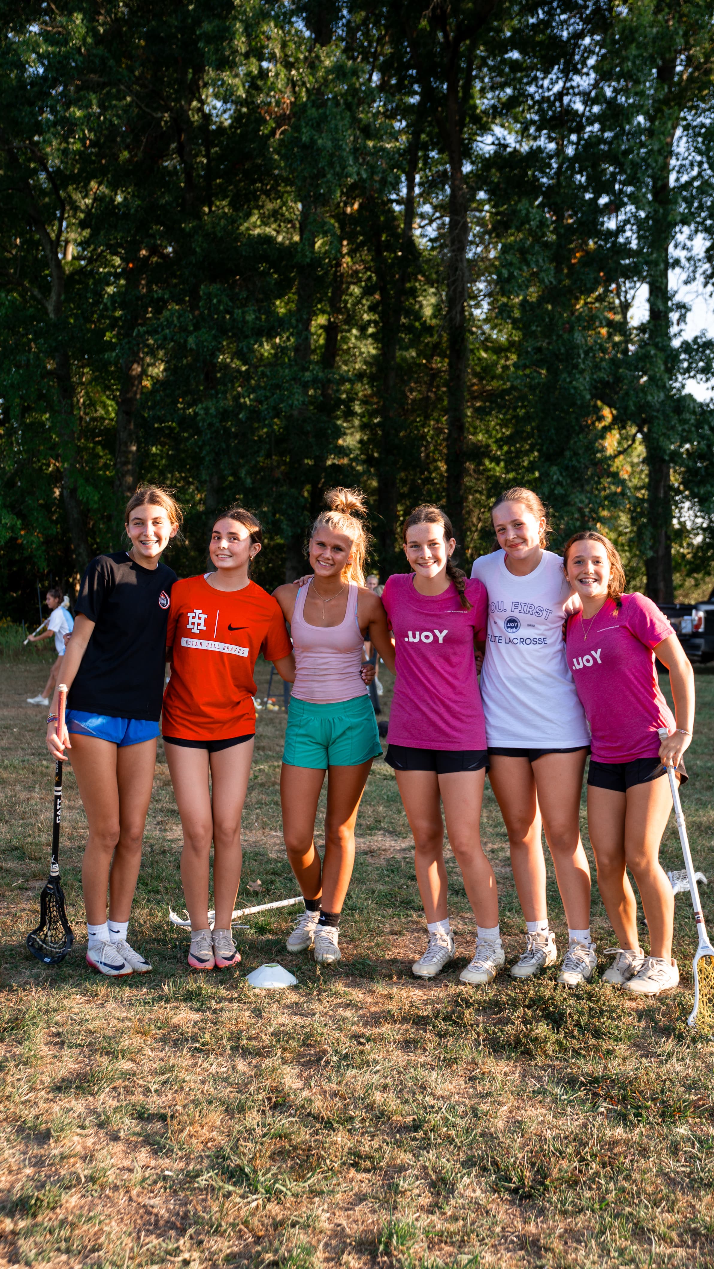 Athletes training together